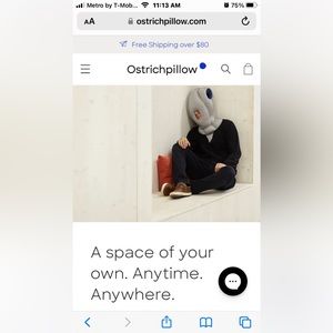 Ostrich Pillow- napping pillow